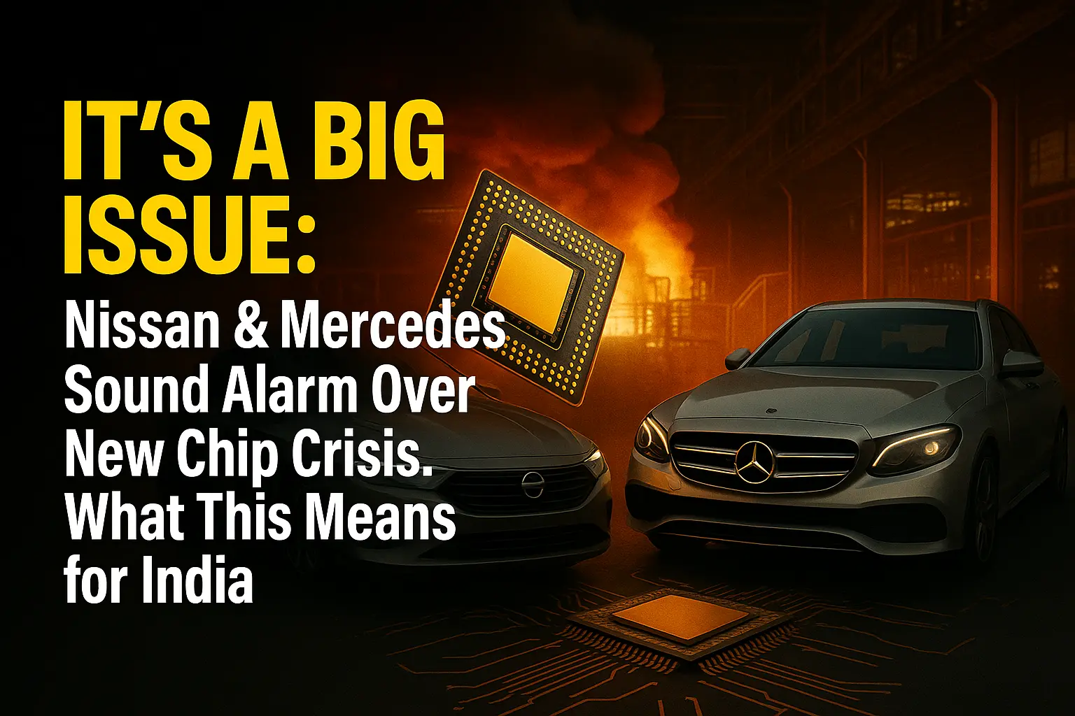 ‘It’s a Big Issue’: Nissan & Mercedes Sound Alarm Over New Chip Crisis. What This Means for India
